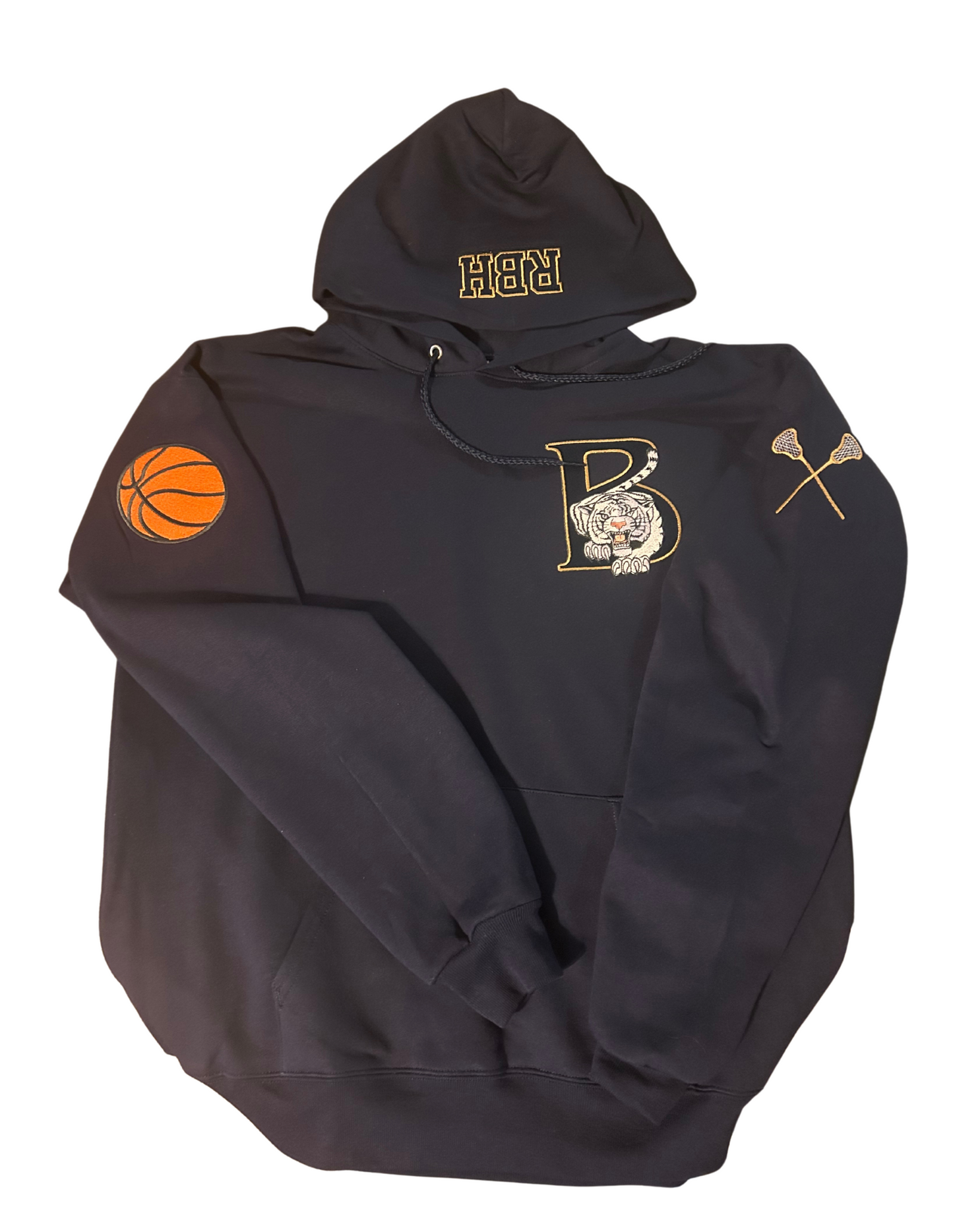 Embroidered Customized Blythewood Hoodie with optional sports patches