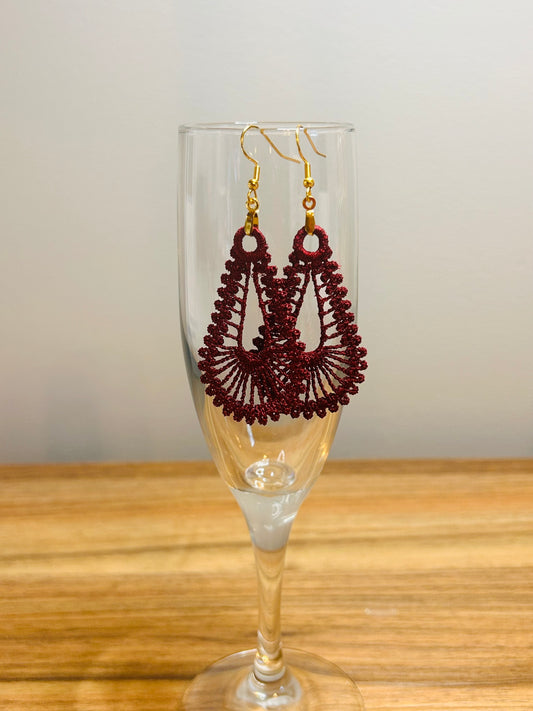 FSL Embroidered Earrings