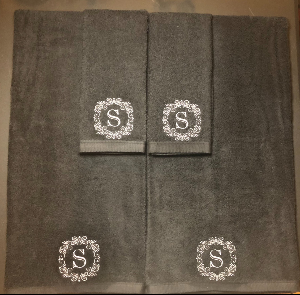 Embroidered Bath Towels