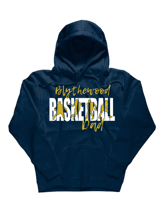 Personalized Basketball Dad Hooded Sweatshirt