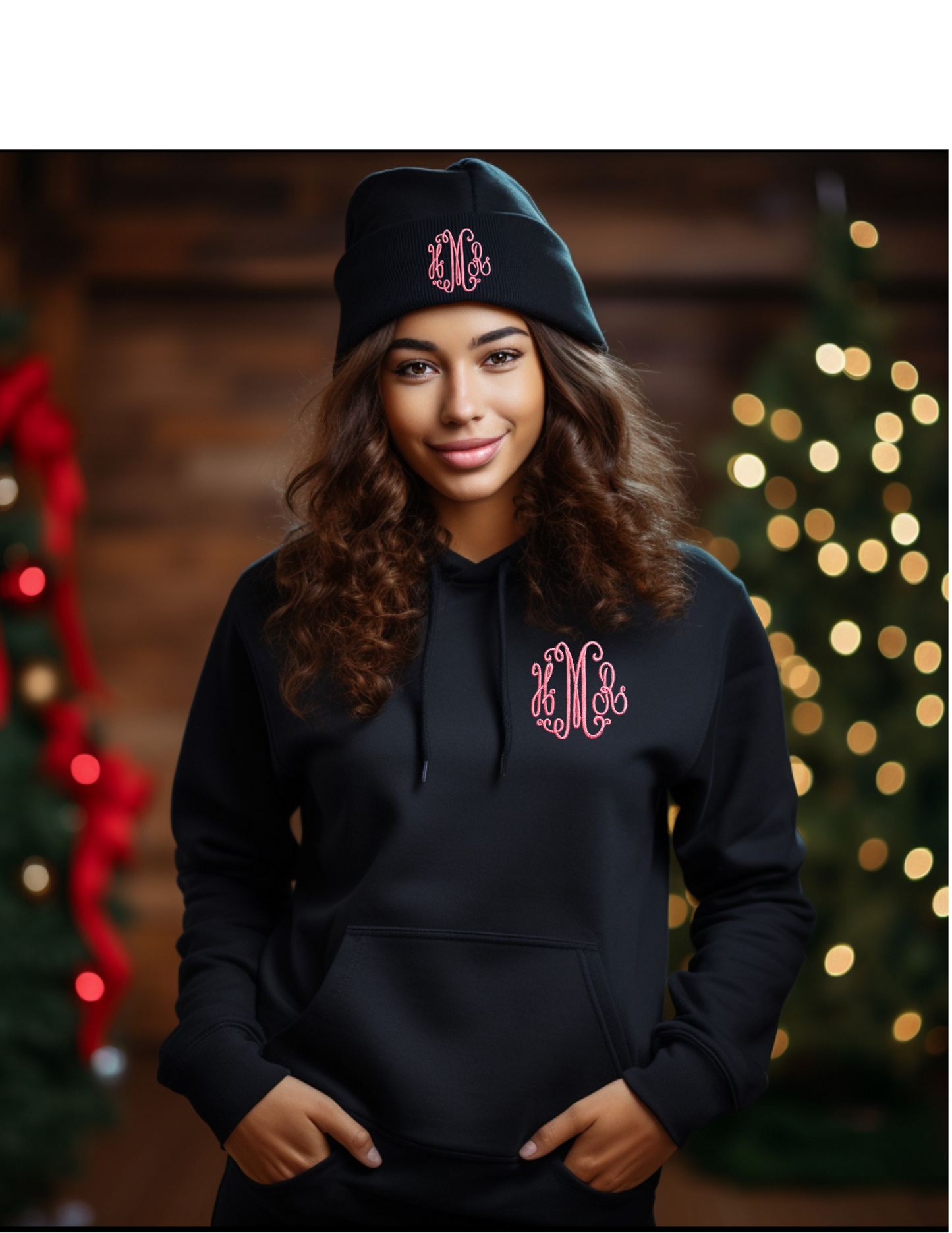 Ladies Left Chest Embroidered Hooded Sweatshirt