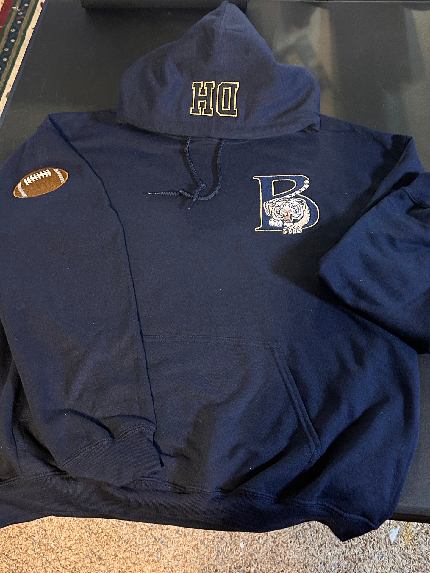 Embroidered Customized Blythewood Hoodie with optional sports patches