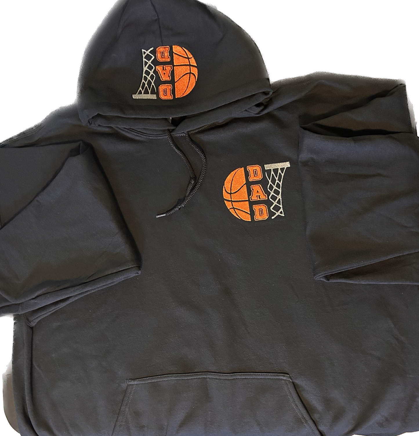 Embroidered Basketball Dad Hoodie