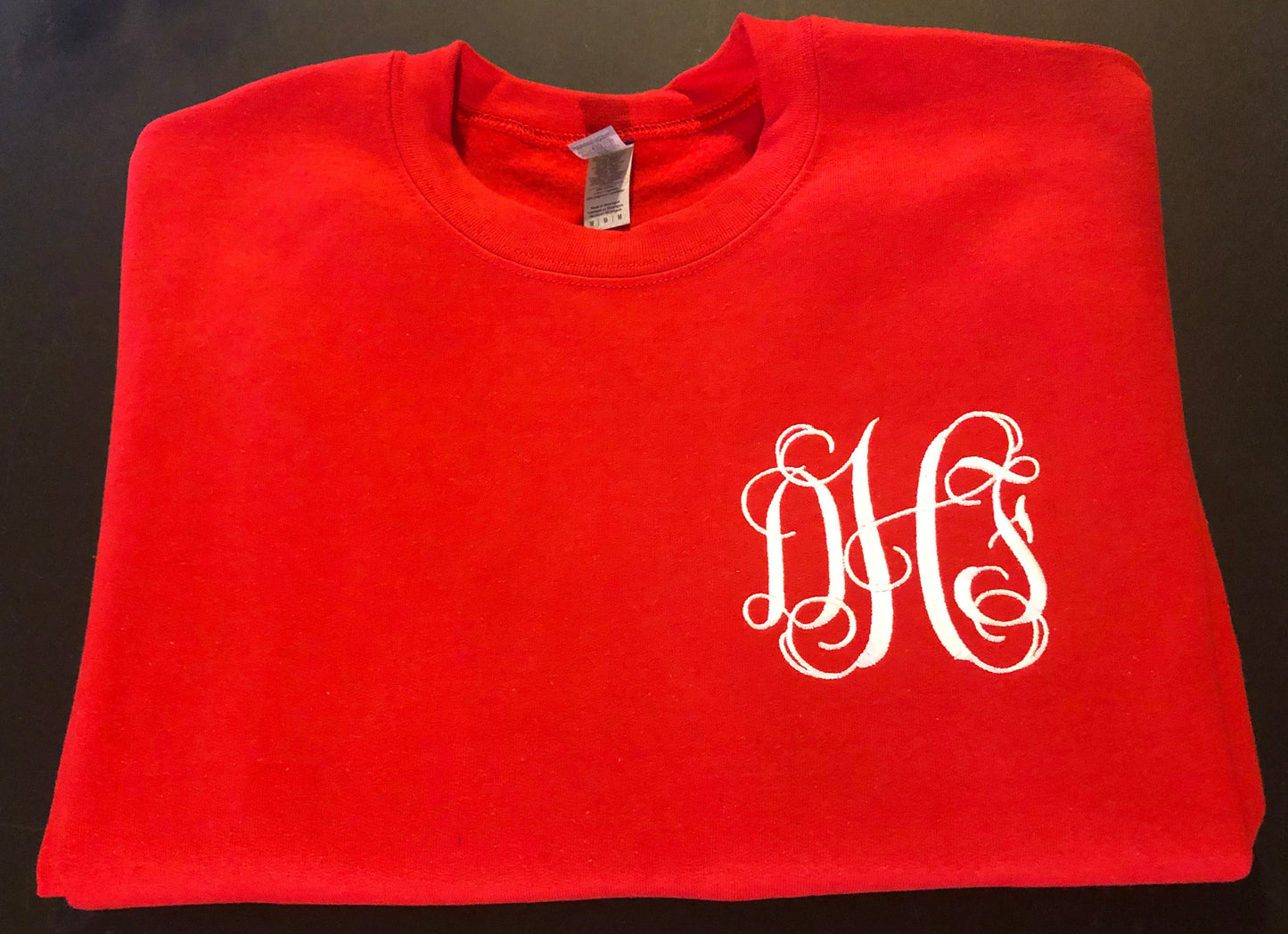 Monogrammed Embroidered Crewneck Sweatshirt