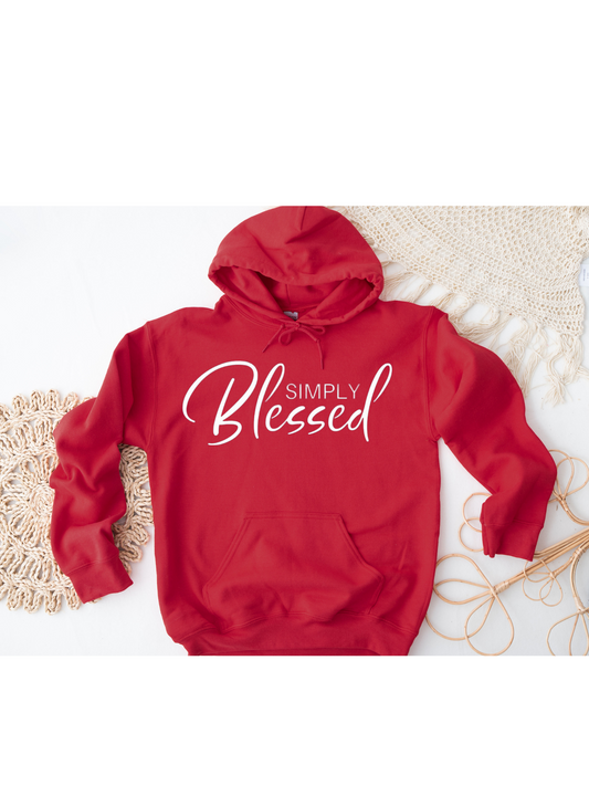 Simply Blessed Unisex Hooded Sweatshirt