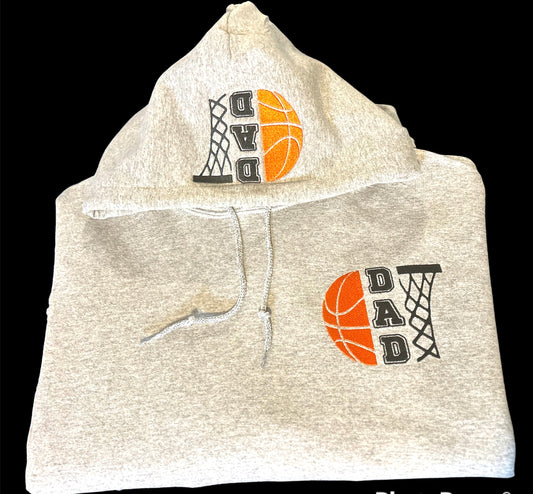 Embroidered Basketball Dad Hoodie