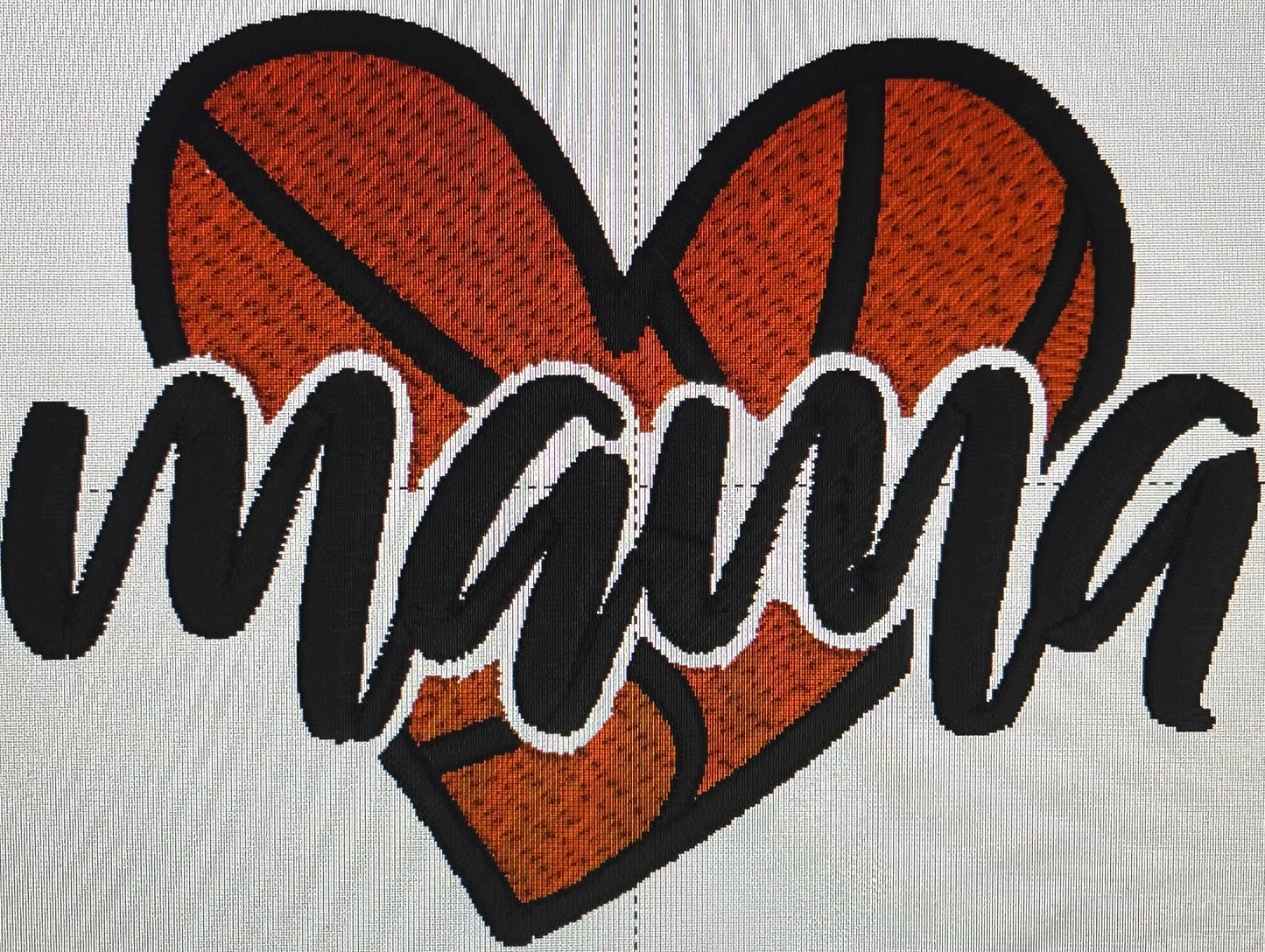 Embroidered Basketball Mama Short Sleeve T-Shirt